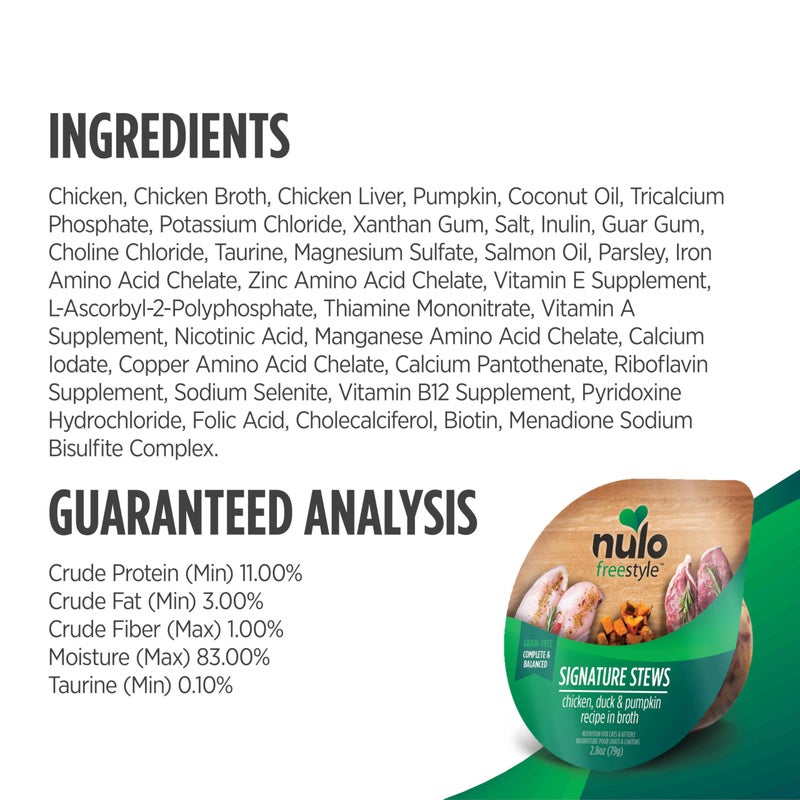Nulo Freestyle Cat & Kitten Wet Cat Food Signature Stew, Premium All Natural Grain-Free Cat Food Topper with No Added Minerals or Preservatives and High Animal-Based Protein 12 Count (Pack of 1) - Image 5