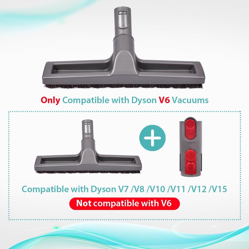 KEEPOW V7 V8 V10 V11 Hardwood Floor Attachment Tool FlatOut Head & Converter Adapter Compatible with Dyson Cordless Stick Vacuum Cleaners - Image 2