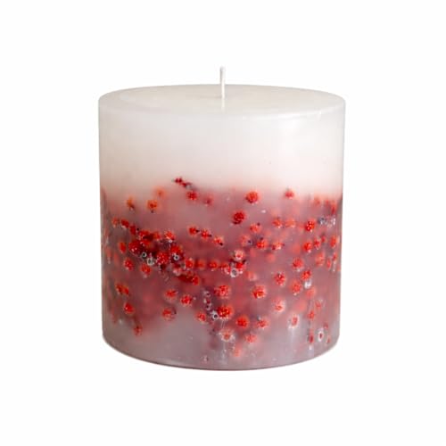 Goyoham | Berry Blush Botanical Candle, 70 Hour Burn Time | Large - 4 x 4 Inch, 750g | Handcrafted with Natural Botanicals, Lead-Free Wick | Home Decor & Gifting - Image 5
