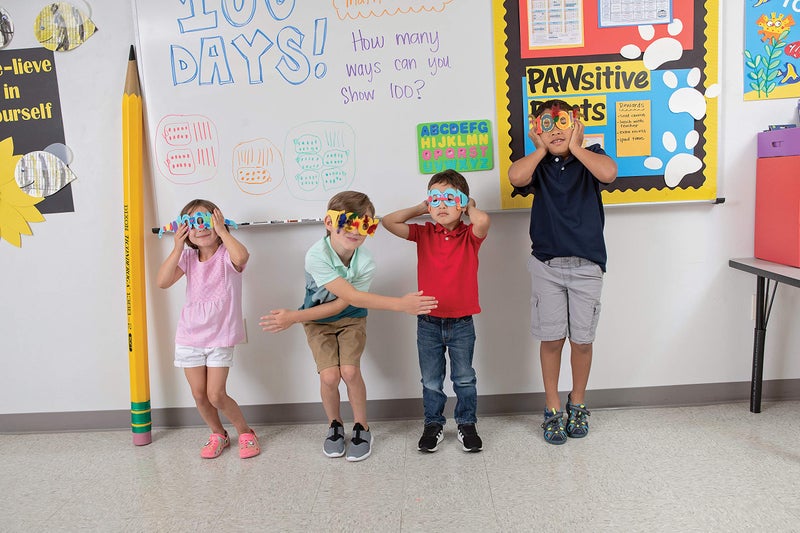 Chenille Kraft 100th Day Paper Fun Glasses Shape, Assorted 25 per Set - Image 3