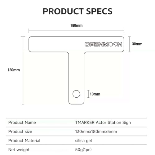OPENMOON Camera Silicone T Marks for Actors (10 Colors) - Image 3