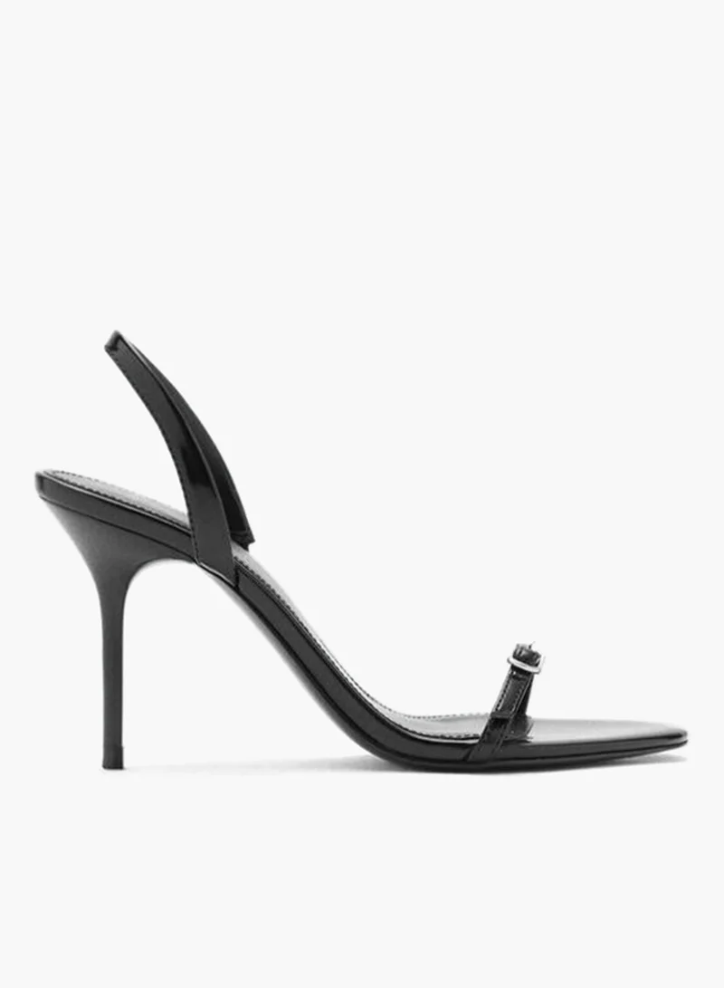 MANGO Stiletto heel sandal with buckle
