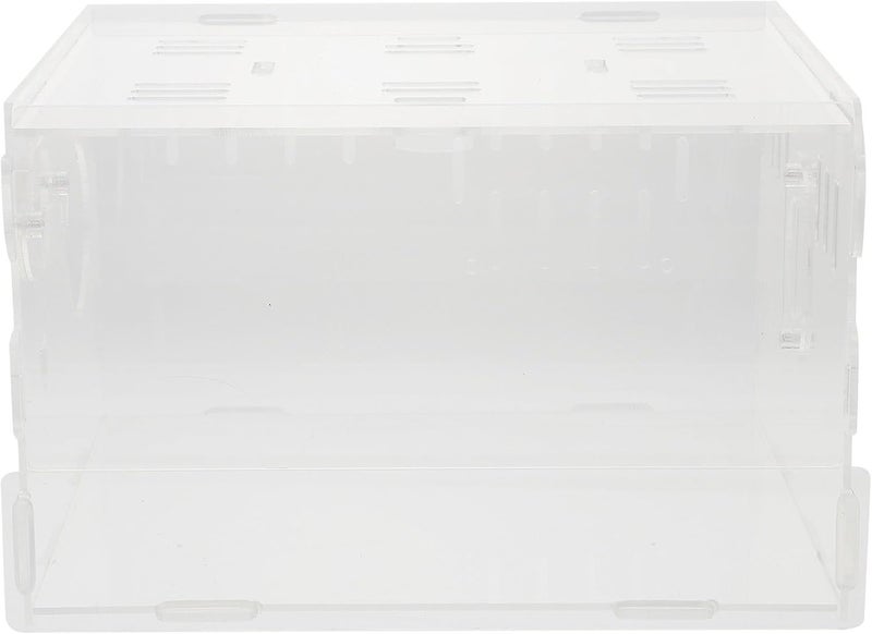 GANAZONO Acrylic Hamster Cage Small Pet Villa Cage Single-Layer 25×20×15cm Crystal Small Animal House Suitable for Hamsters and Chinchillas - Image 1