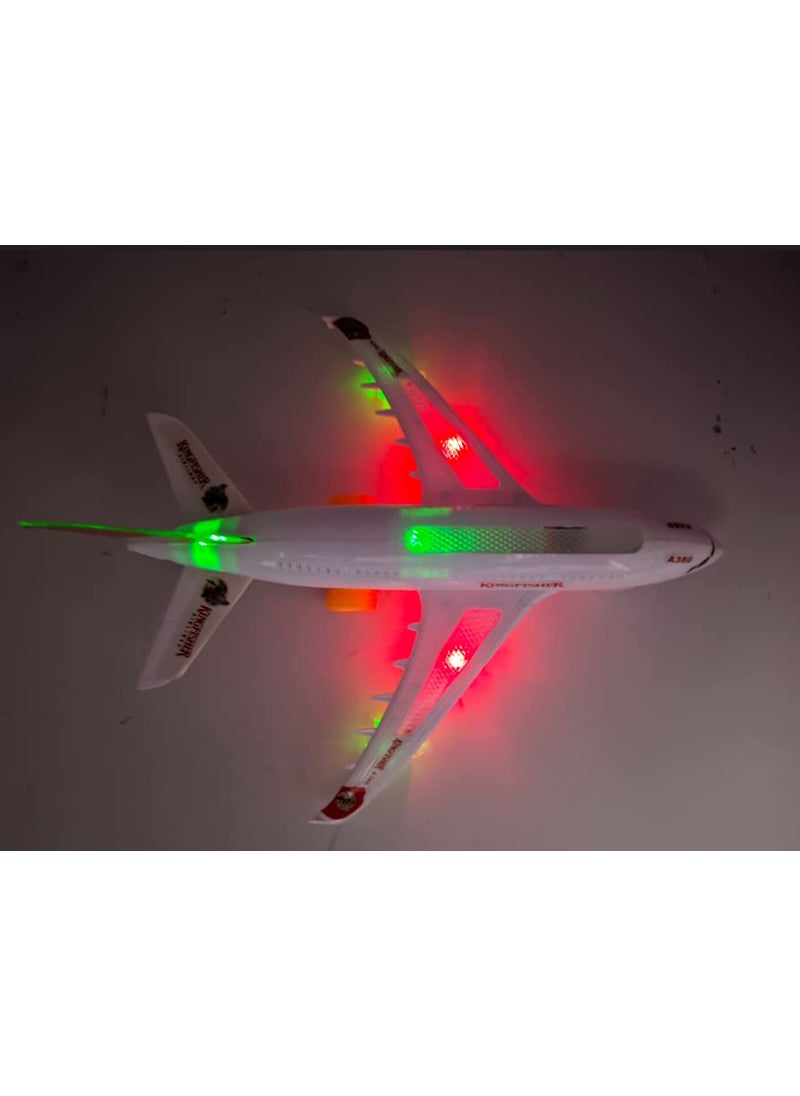 Bandhan Enterprises Bandhan Enterprises Self Revolving Led Light Sound Aeroplane Multicolor Pack Of 1 Kids  - Image 5