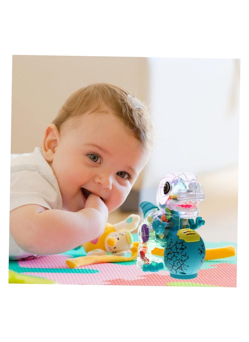 TOY GARDEN Transparent Gear Dinosaur Robot Toy - Electronic dinosaur toy with visible gears, combining robotics and dinosaur action for interactive STEM learning. Durable and colorful, perfect for developing cognitive skills in kids  - Image 5