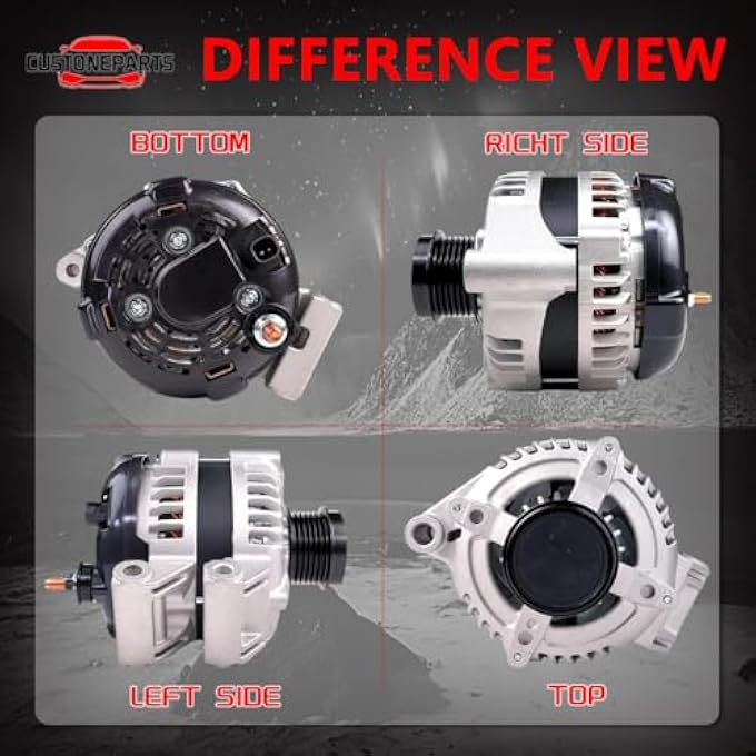 CUSTONEPARTS Alternator for 3.6L Dodge Grand Caravan Journey 2011-2016 - Image 2