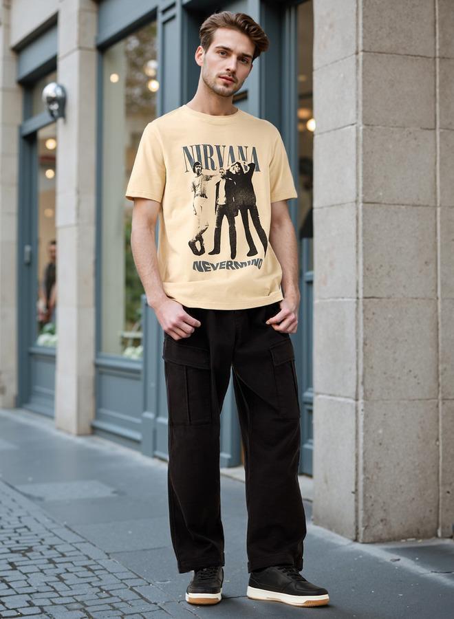 Splash FAV Nirvana Print Crew Neck T-shirt - Image 2