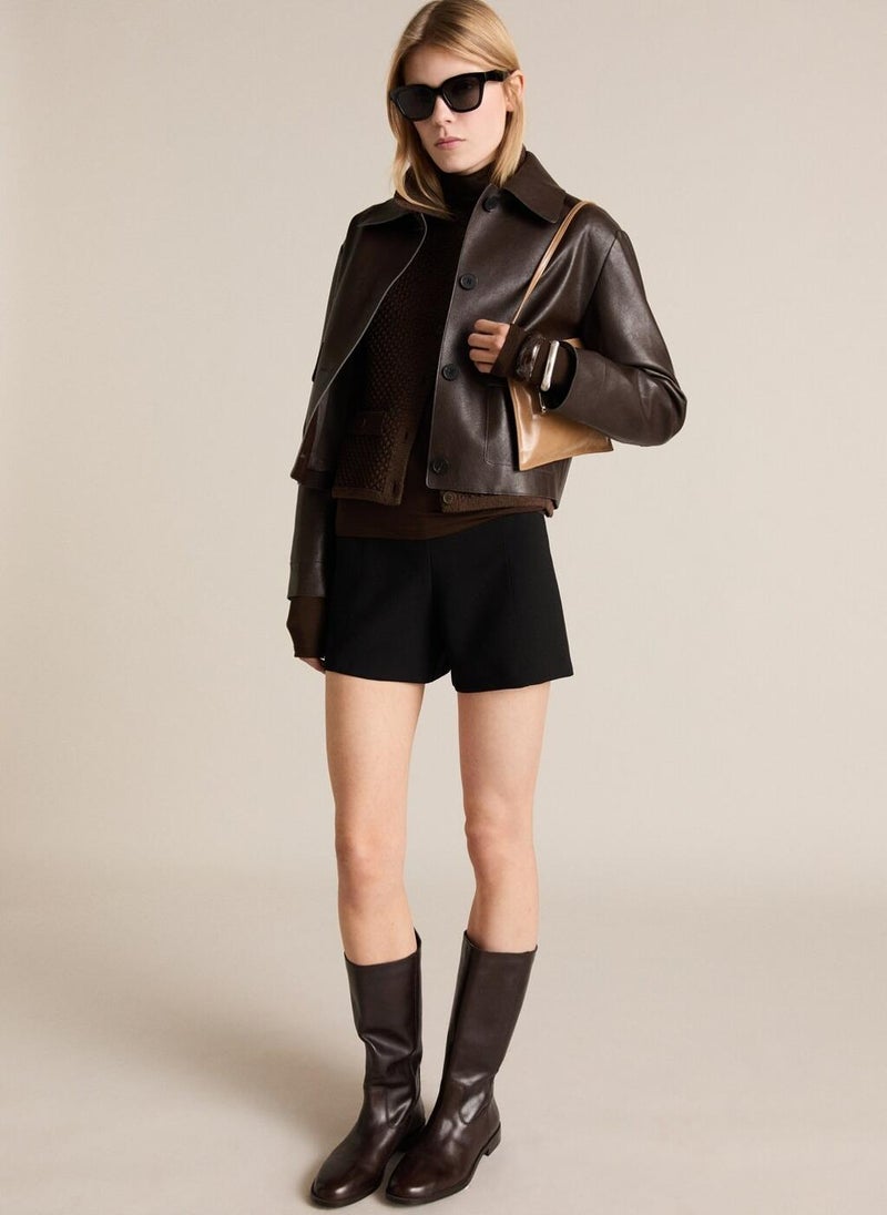 MANGO - Polo Collar Knitted Jacket - Image 1