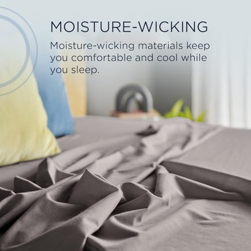 Tempur-Pedic TEMPUR ProAir Sheet Set Cool Gray - Queen - Image 4