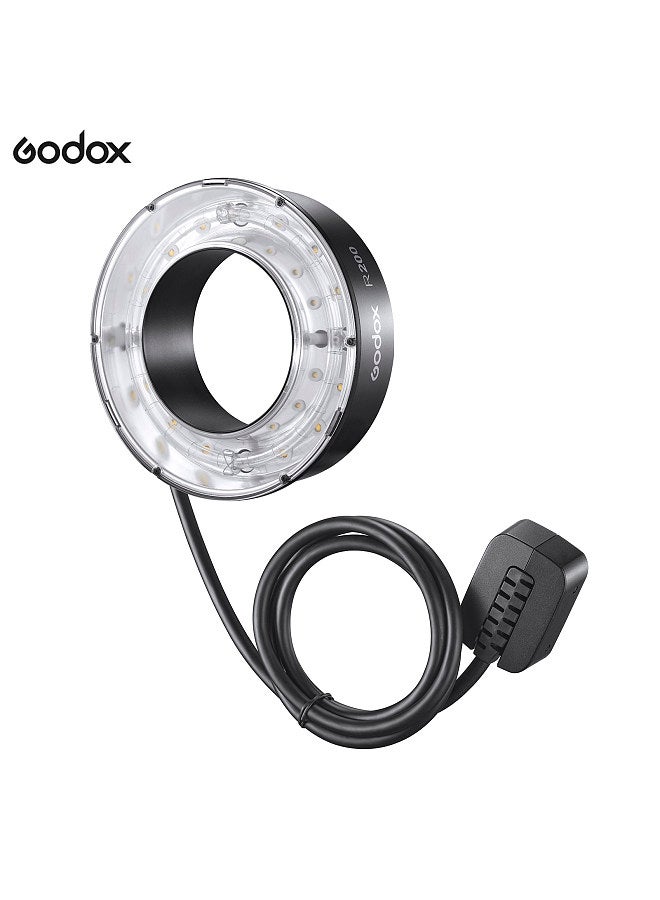 Godox R200 Ring Flash Head for AD200/ AD200Pro Flash 200Ws Flash Power Built-in 10W Modeling Lamp 3-Level Brightness with Umbrella Bracket Camera Bracket Flash Carrying Bag  - Image 3