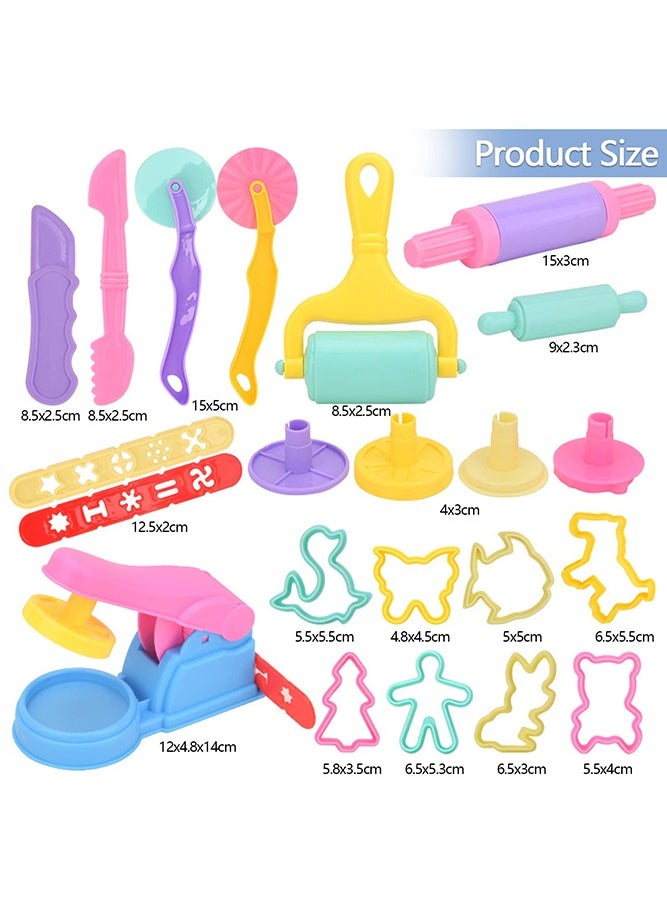 22 Pack Play Dough Tools and Cutters for Kids Toddlers, Plastic Accessories Clay Extruders Rollers Molds, Random Color - pzsku/Z1614EFC7EAE861FF674BZ/45/_/1695030372/8f152536-6852-44eb-a734-4d4b46d5acdc