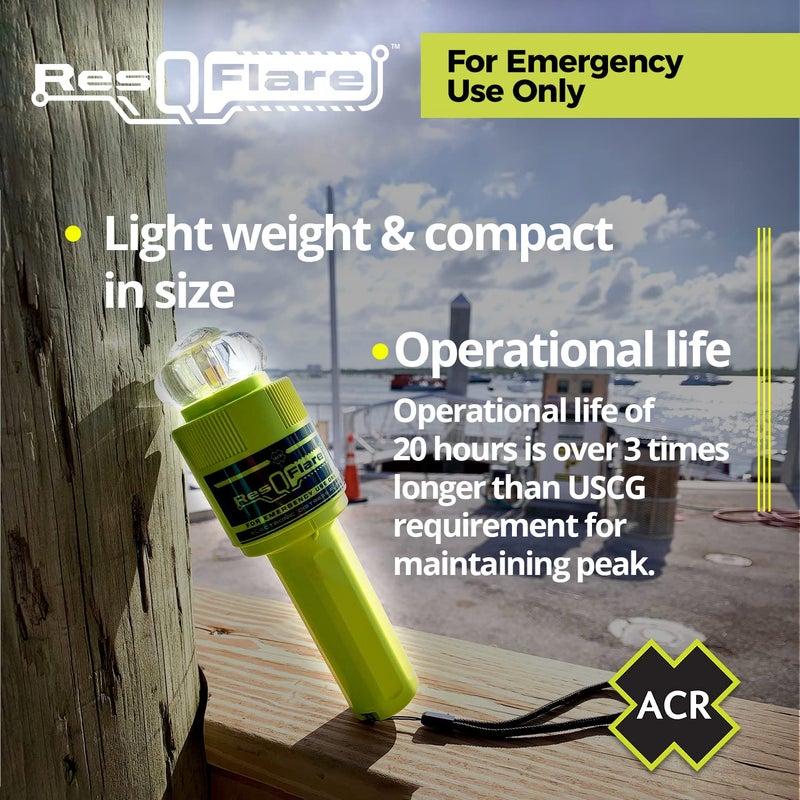 ACR ResQFlare Electronic Distress E-Flare and Flag, USCG Approved Replacement for Pyrotechnic Flares - ACR 3966 - Image 4