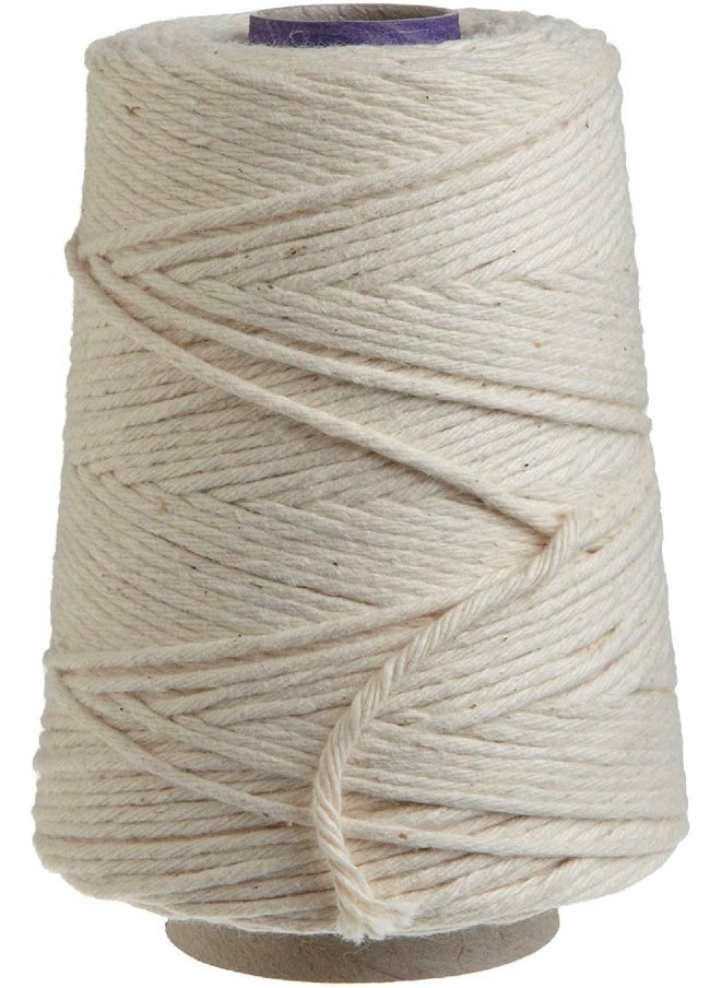 Regency Wraps - خيوط طبخ طبيعية، مخروطية 1/2، 100% قطن، عاجي، 500 قدم - Image 1