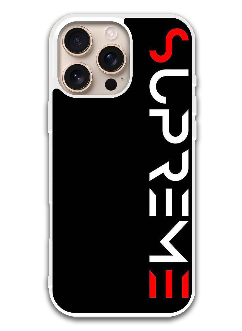 Theodor Protective Case Cover For APPLE IPHONE 16 Pro Max Super (White Bumper) - Image 1