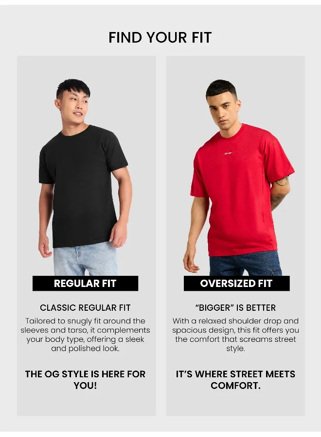 Beyoung Red Pintuck Oversized T-shirt