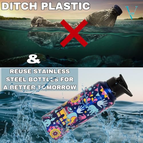VOIK Mandana Stainless Steel Water Bottle | Sipper Bottle 750ML | Steel Water Bottle for Kids | Easy to Carry Stainless Steel Leak Proof | BPA Free & Non Toxic - Image 4