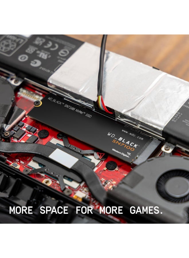 دبليو دي قرص SSD داخلي NVMe M.2 2280 سعة 4TB SN7100، PCIe Gen 4 x4، سرعة قراءة تصل إلى 7,250MB/s، سرعة كتابة 6,900MB/s، بدون DRAM، قرص SSD عالي الأداء للألعاب وإنشاء المحتوى | WDS400T4X0E-00CJA0 - Image 3