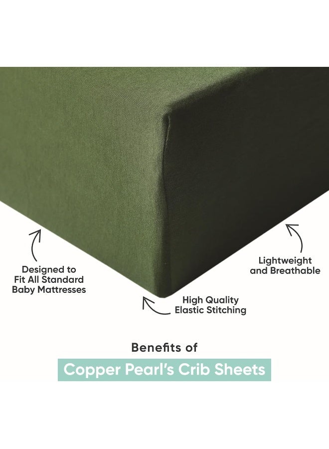 Copper Pearl Premium Fitted Knit Crib Sheet/Toddler Sheet 'Scout' by Copper Pearl  - Image 2