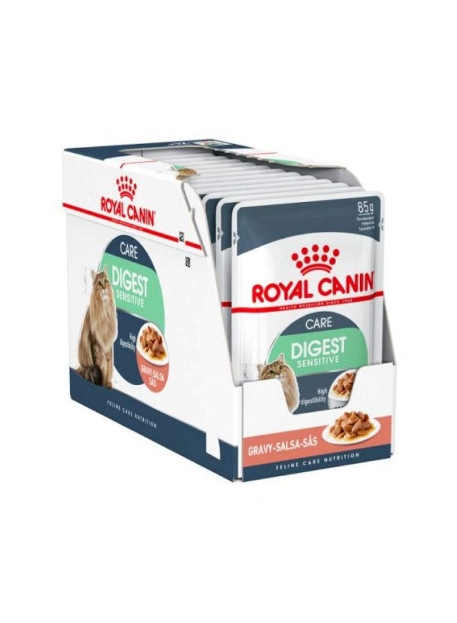 ROYAL CANIN طعام رطب - هضم حساس (أكياس) علبة من 12x85غ - Image 1