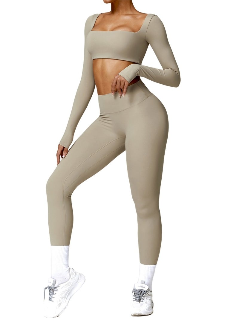 KAWN.YOGA KAWN YOGA Womens High Waist Contour Seamless Workout sport Leggings Yoga Pants Tummy Control Running Pants.  - Image 1