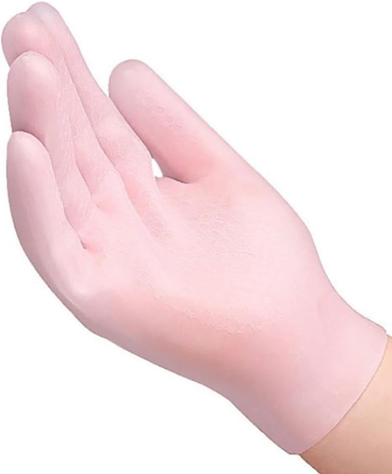 1 Pair Moisturizing Gloves for Women Light Rose Dry Hand Treatment Gloves Overnight Hydrating for Sensitive Skin Care - Image 4