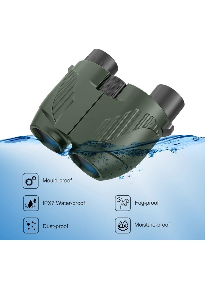 Generic - Rodcirant Binoculars 20x25 for Adults and Kids, High Power Easy Focus Binoculars with Low Light Vision, Compact Binoculars for Bird Watching and Travel (Green) - Image 1