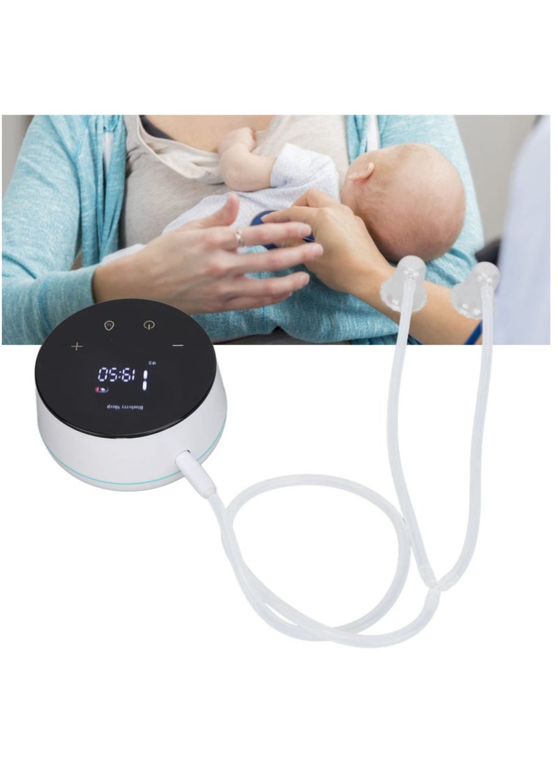 Excefore Electric Nipple Corrector for Flat or Inverted Nipples Rechargeable Flat Short Nipple Puller with LED Display and 6 Nipple Covers for Women, Help Breastfeeding  - Image 2