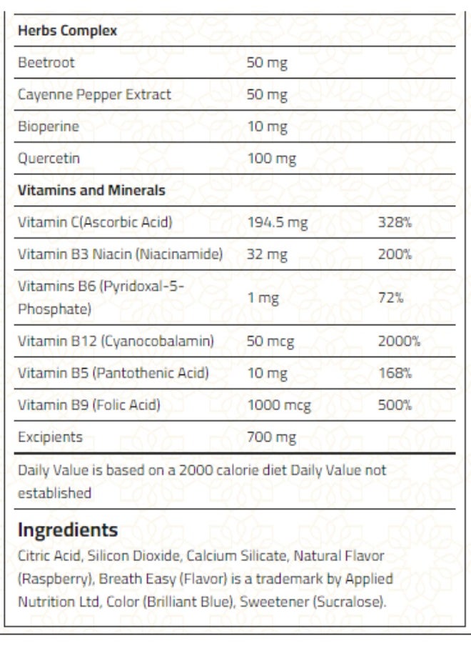 Laperva Laperva Triple Power Pre-Workout, Blue Raspberry, 30 Servings - 300 gm  - Image 3