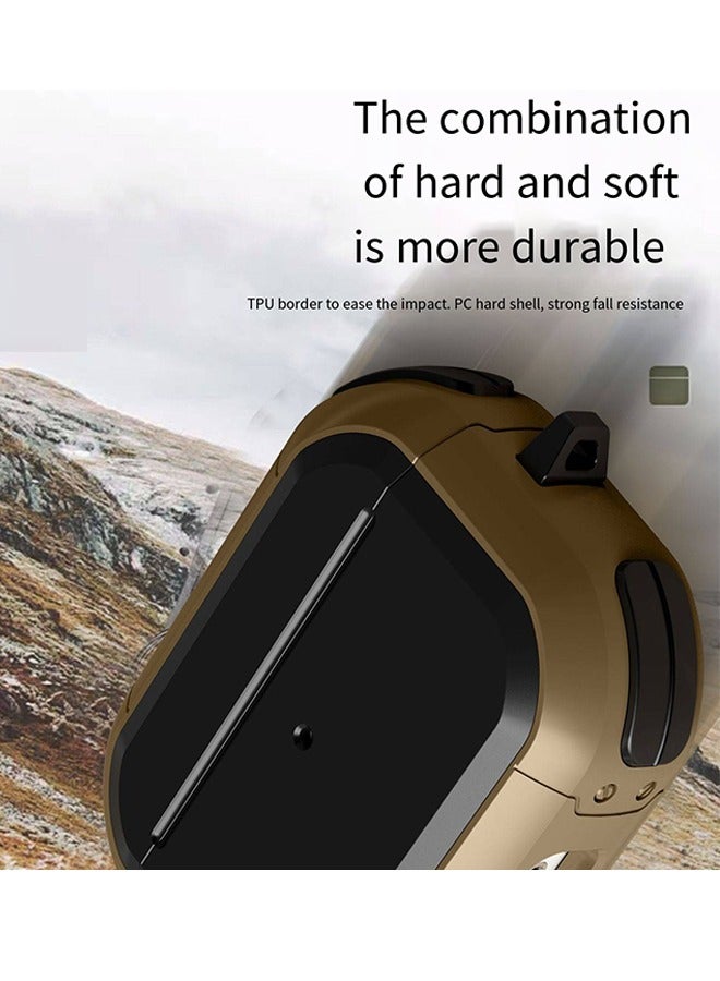 Protective Case Cover For Apple AirPods Pro #Gold/Black - Image 5