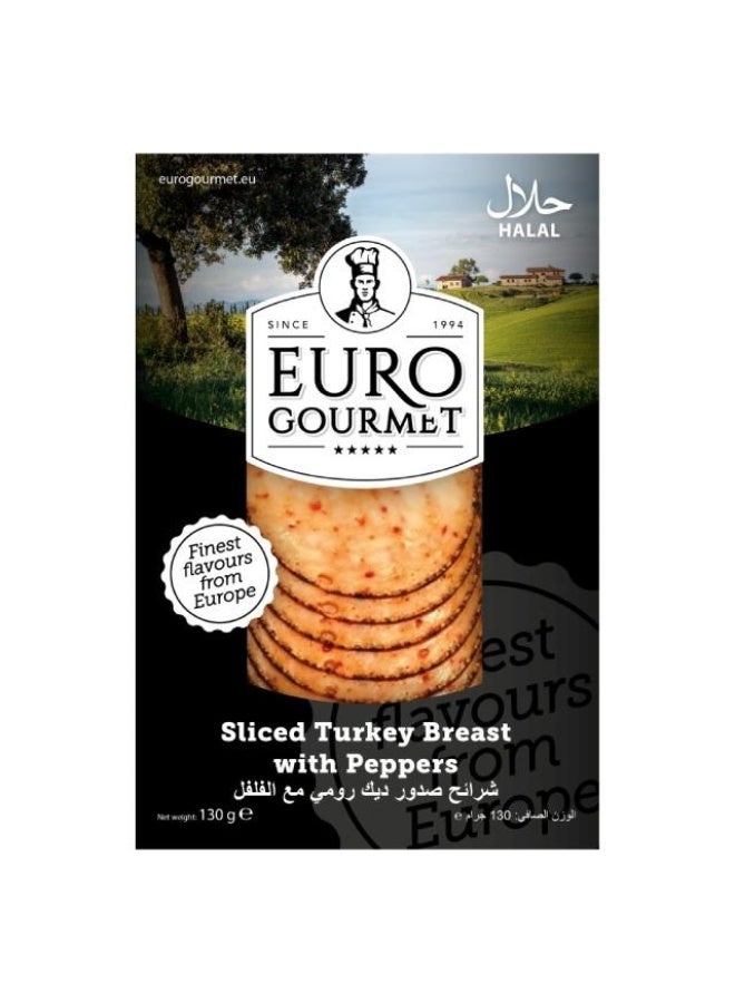 Sliced Turkey Breast, With Pepper - 130g, Belgium