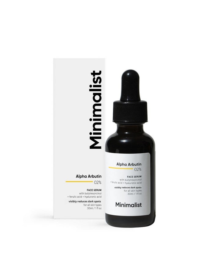 MINIMALIST 2% Alpha Arbutin Serum For Pigmentation & Dark Spots Removal | Anti-Pigmentation Face Serum With Hyaluronic Acid To Remove Blemishes, Acne Marks & Tanning | 30 Ml - Image 1