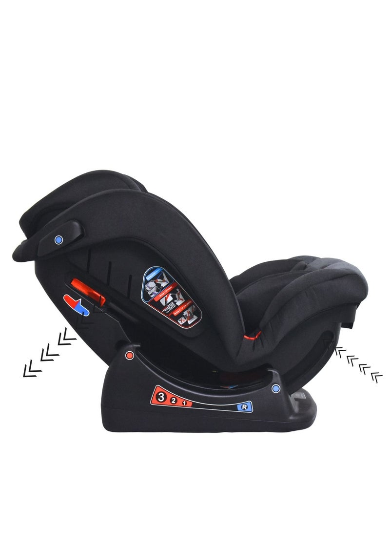 ماس مقعد سيارة للأطفال من عمر 0 ​​إلى 12 سنة مع أوضاع للاستلقاء مختلفة ومسند رأس قابل للتعديل لمجموعة الأطفال 0+/1/2/3 (0-36 كجم/0-12 سنة) - Image 3