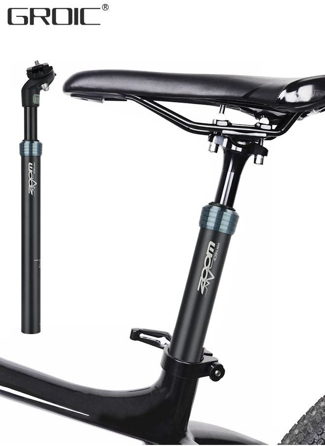GROIC Bike Seat Posts Bike Suspension Seatpost 31.6mm Alumium Adjustable Seatpost for MTB Road Bike Mountain Bike Fixed Bike Seatpost,Shock Absorber Damper Seat Post ,Bicycle Accessories  - Image 1