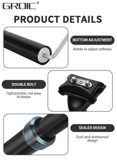 GROIC Bike Seat Posts Bike Suspension Seatpost 31.6mm Alumium Adjustable Seatpost for MTB Road Bike Mountain Bike Fixed Bike Seatpost,Shock Absorber Damper Seat Post ,Bicycle Accessories  - Image 3