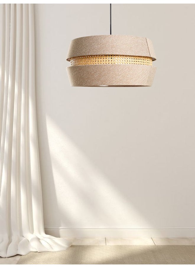 tbshomelamp Rattan-Boho Celling Lighting Beige  35x45 cm  - Image 1