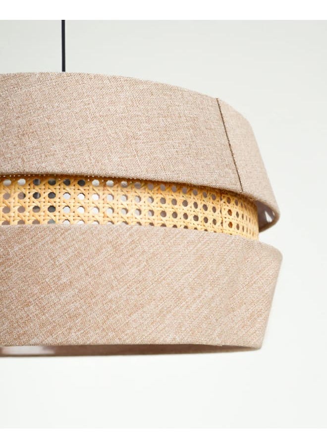tbshomelamp Rattan-Boho Celling Lighting Beige  35x45 cm  - Image 3