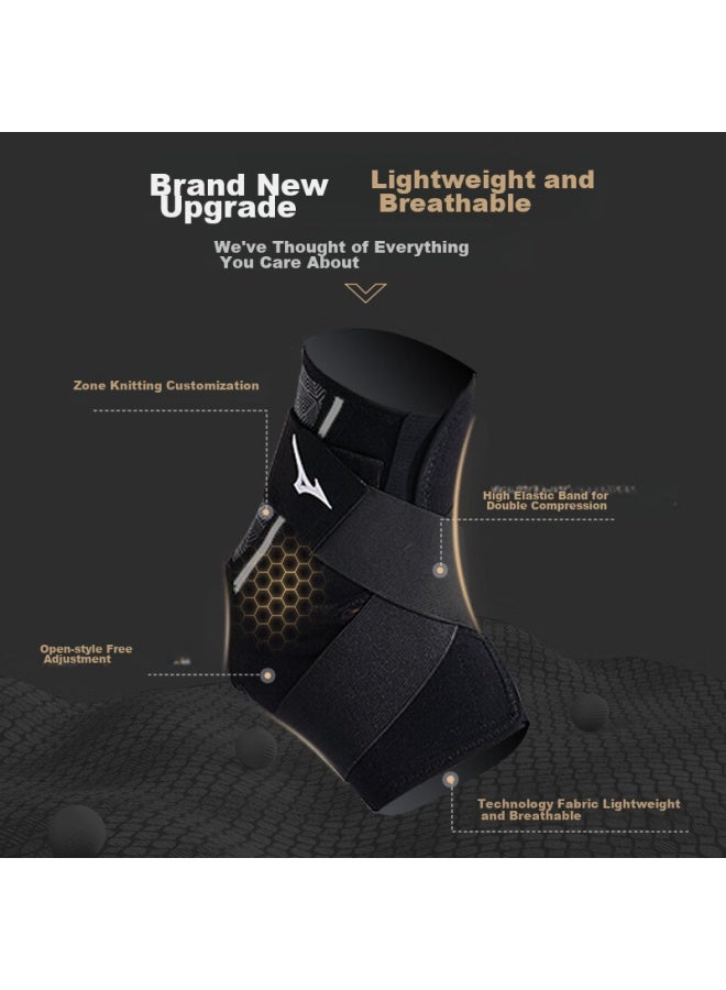 Mizuno Ankle Brace For Ligament Injury Prevention, Sprain Recovery, Post-injury Fixation, Tendinitis, Ankle Joint Support, Ultra-thin Bandage - Image 3