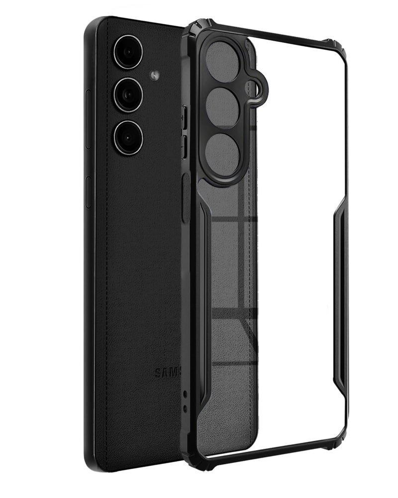 Spazy Case® Samsung Galaxy M55 5G / F55 5G Back Cover | Transparent Crystal Clear Hard PC Back Case with TPU Bumper, Drop Protection Case Cover for Samsung Galaxy M55 5G F55 5G - Image 1
