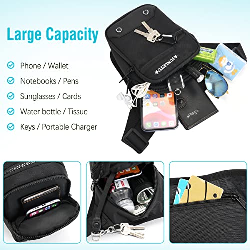 HUANLANG Drop Leg Bag for Men Women Motorcycle Leg Bags Tactical Fanny Pack Outdoor Waterproof Thigh Bag with Leg Strap Removable Leg Harness Bag for Hiking Climbing Cycling Fishing Riding Travel - Image 2