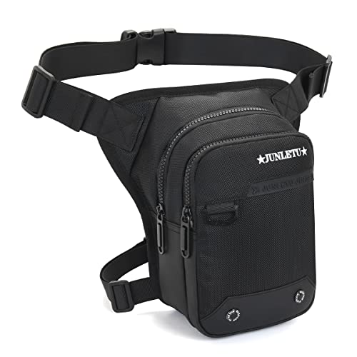 HUANLANG Drop Leg Bag for Men Women Motorcycle Leg Bags Tactical Fanny Pack Outdoor Waterproof Thigh Bag with Leg Strap Removable Leg Harness Bag for Hiking Climbing Cycling Fishing Riding Travel - Image 1