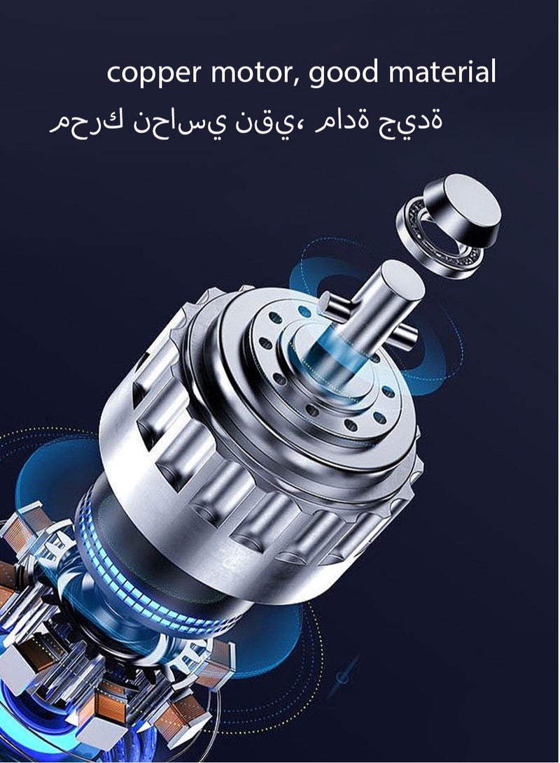 هوديوس مكنسة كهربائية للسيارة ذات الاستخدام المزدوج، مكنسة كهربائية محمولة باليد، منفاخ هواء للسيارة - Image 3