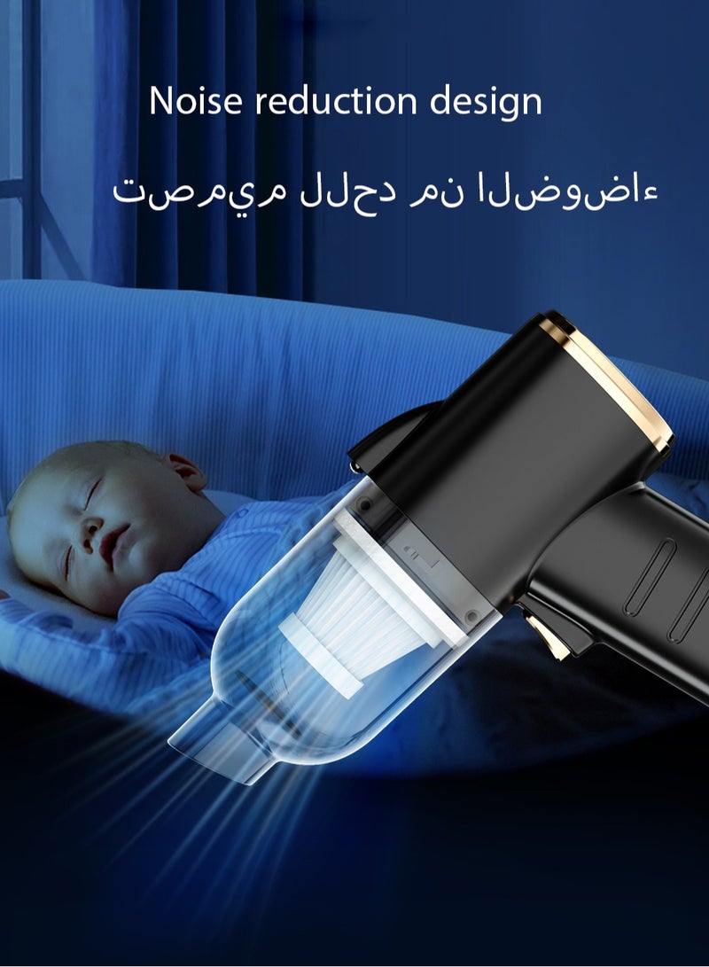 هوديوس مكنسة كهربائية للسيارة ذات الاستخدام المزدوج، مكنسة كهربائية محمولة باليد، منفاخ هواء للسيارة - Image 5