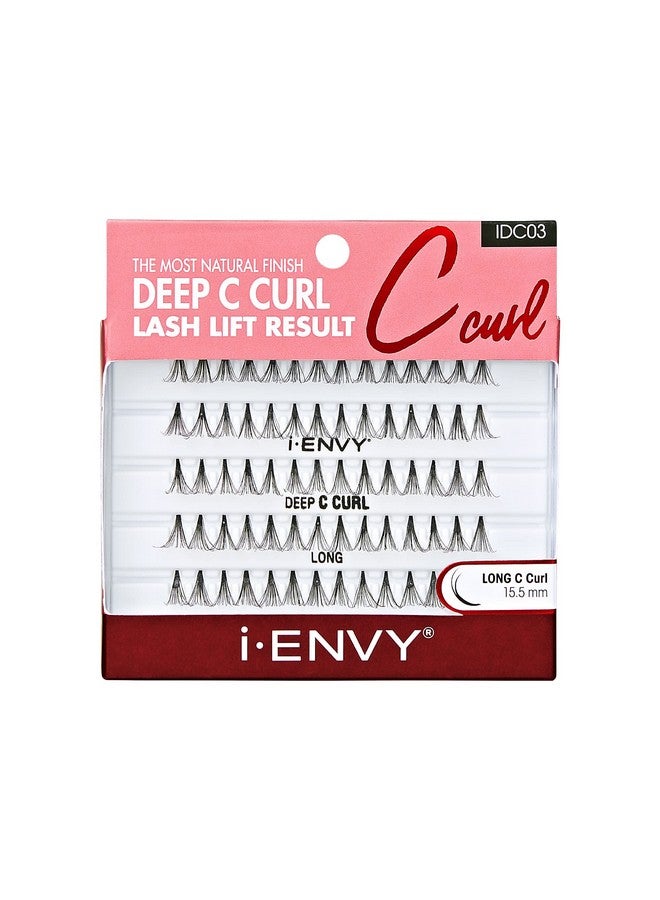 iEnvy False Eyelashes Deep C Curl Individual Lashes Natural Finish Eyelash (Long) - Image 1