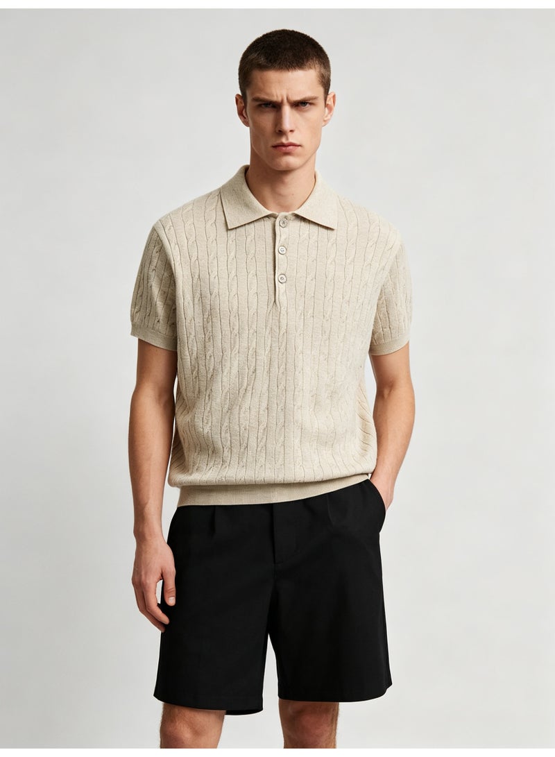 زارا ZARA men's breathable Polo shirt in summer - Image 5