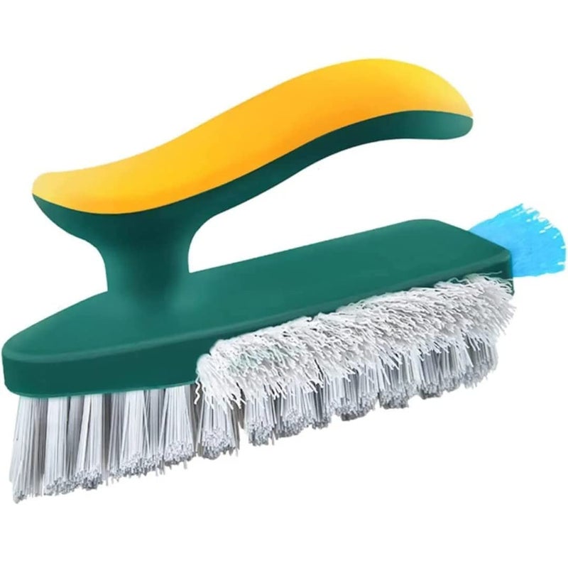AVMPHD 4 in 1 Tile Grout Cleaner Brush with Squeegee, V-Shape Gap Scrub Brush Crevice Cleaning Brush Tools, Multifunctional scrubbing Floor Brush for Cleaning(Pack of 1) - Image 1