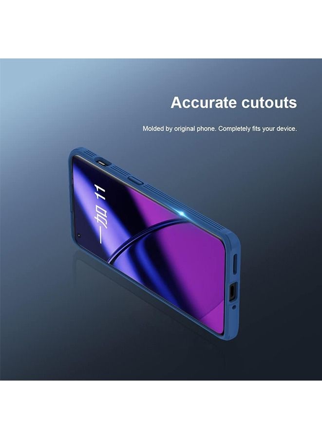 Muyixin حافظة متوافقة مع Oneplus 11، غطاء منزلق لحماية عدسة الكاميرا، حافظة TPU مع حافة صلبة من PC (أزرق) - Image 2