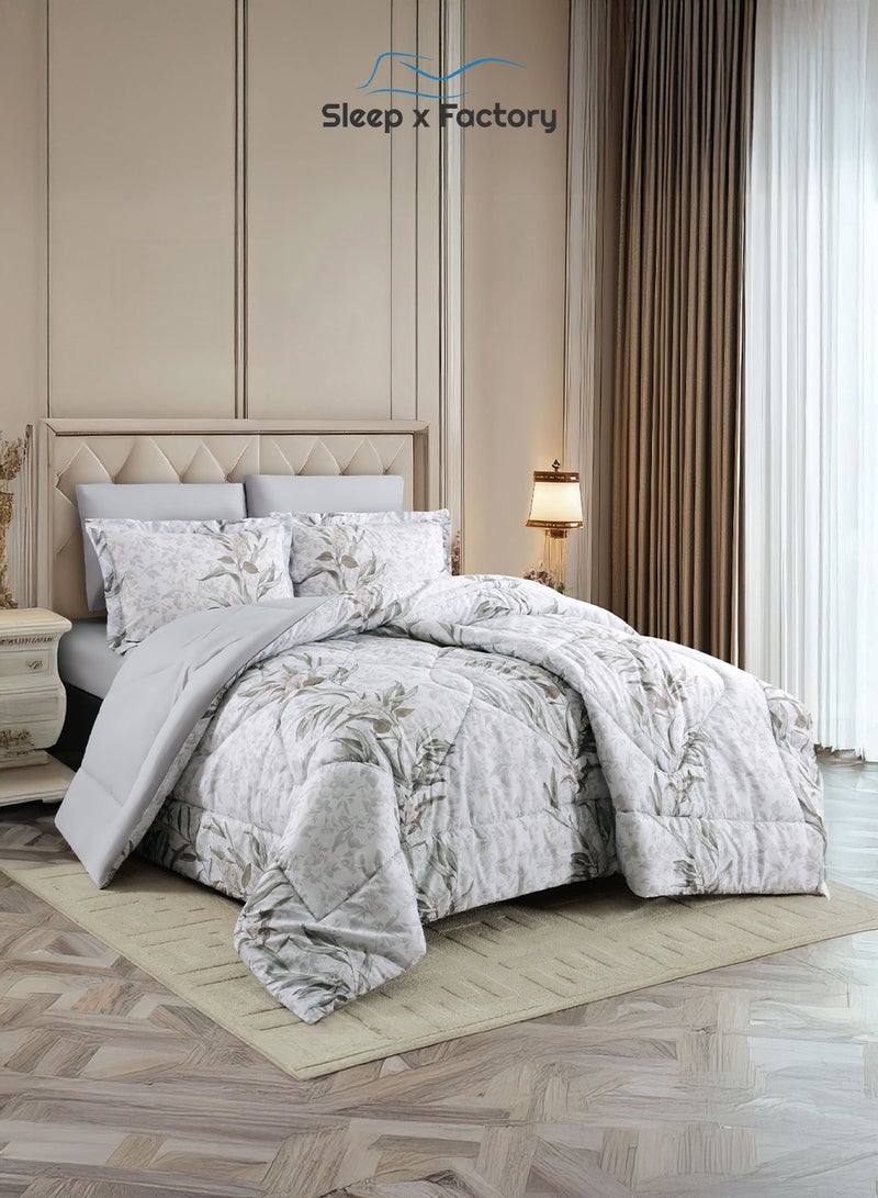 سليب × فاكتوري طقم لحاف رست دوز 6 قطع – قماش وحشوة بوليستر ناعمة – مقاس 260×240 سم – تصاميم متعددة - Image 1