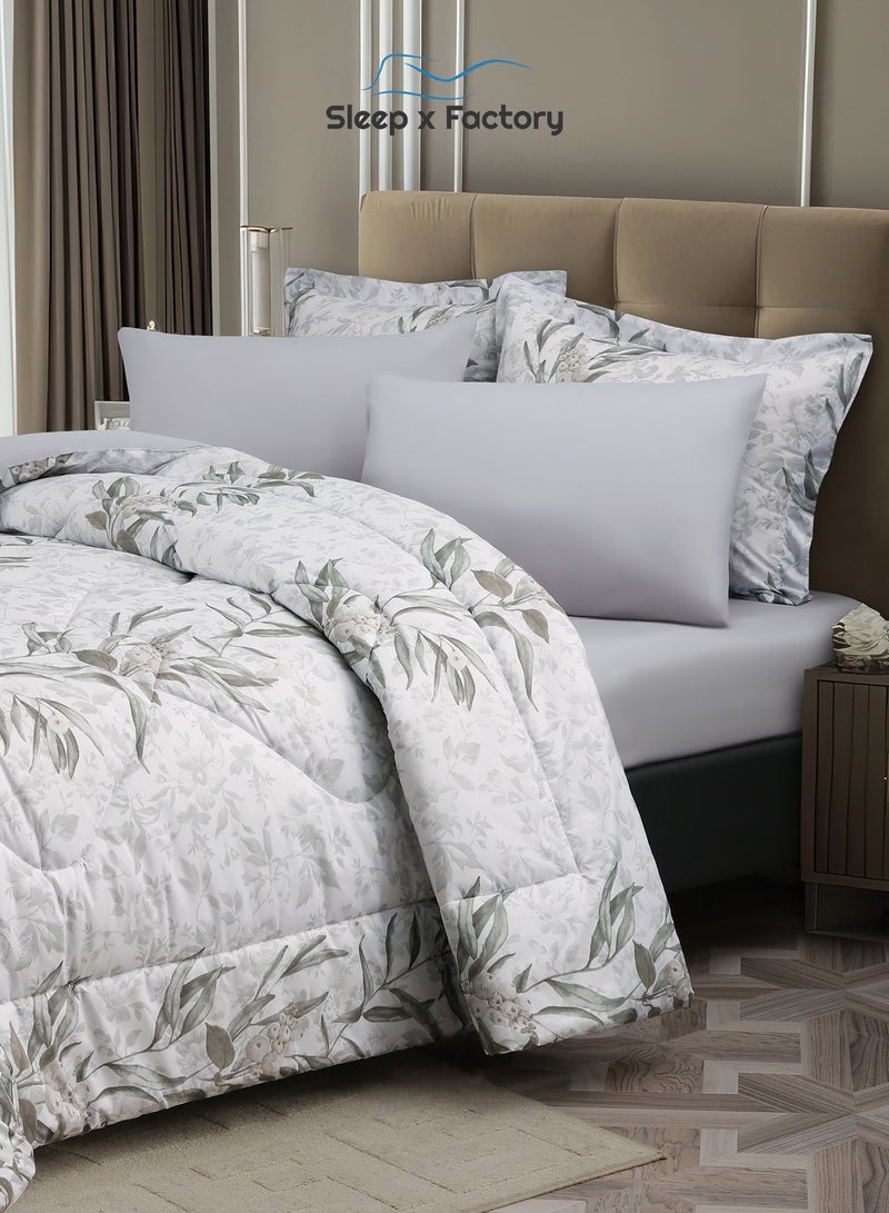 سليب × فاكتوري طقم لحاف رست دوز 6 قطع – قماش وحشوة بوليستر ناعمة – مقاس 260×240 سم – تصاميم متعددة - Image 4