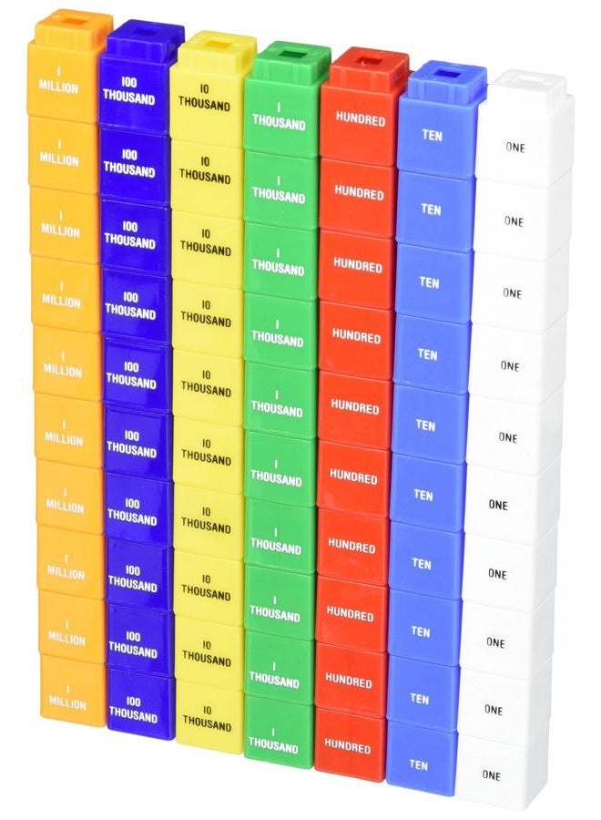 Educational Resources Unifix Cube Place Value to 1 Million