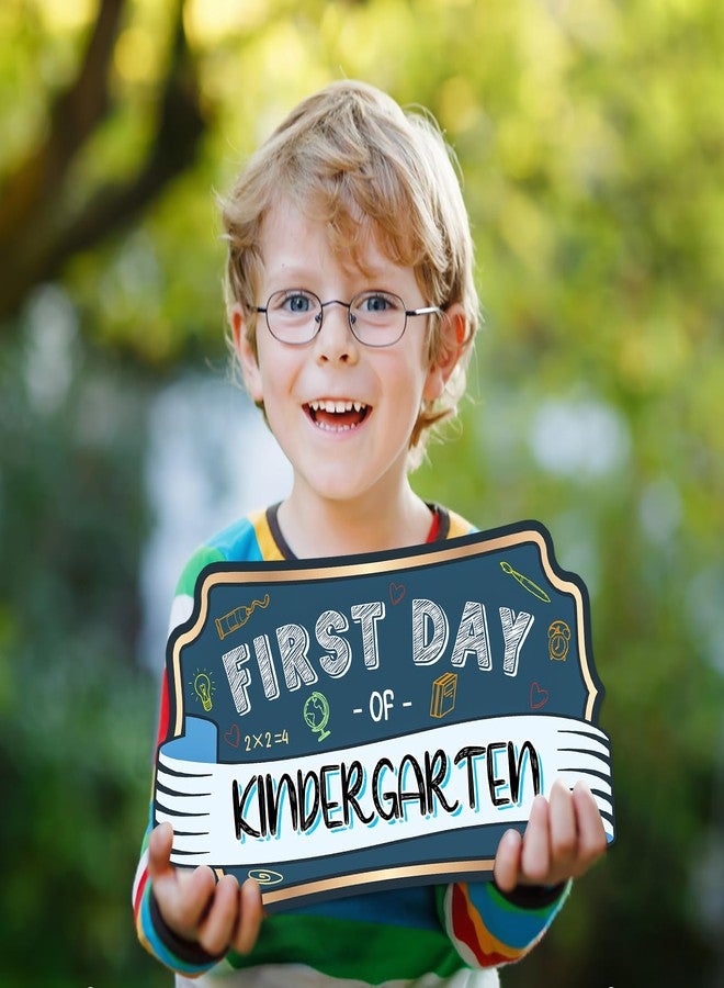JUESMOS First & Last Day of School Sign Double Sided First Day of Kindergarte Chalkboard Style Photo Prop Signs Back to School Gifts for Kids Girls Boys Reusable First Day of Kindergarten Photo Props - Image 2